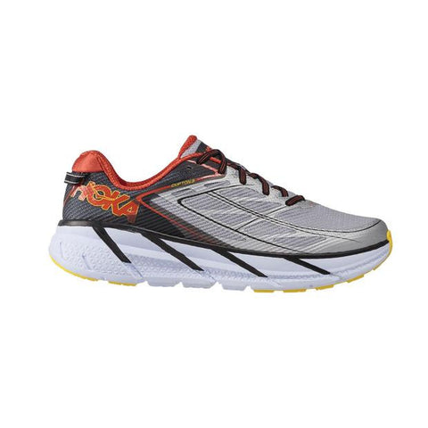 Hoka One One Men's Clifton 3 Run Shoes - Grey/Orange